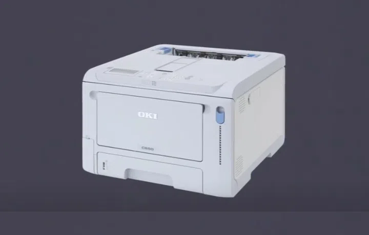 The C650's small footprint is aided by the front-only access. Image courtesy of OKI