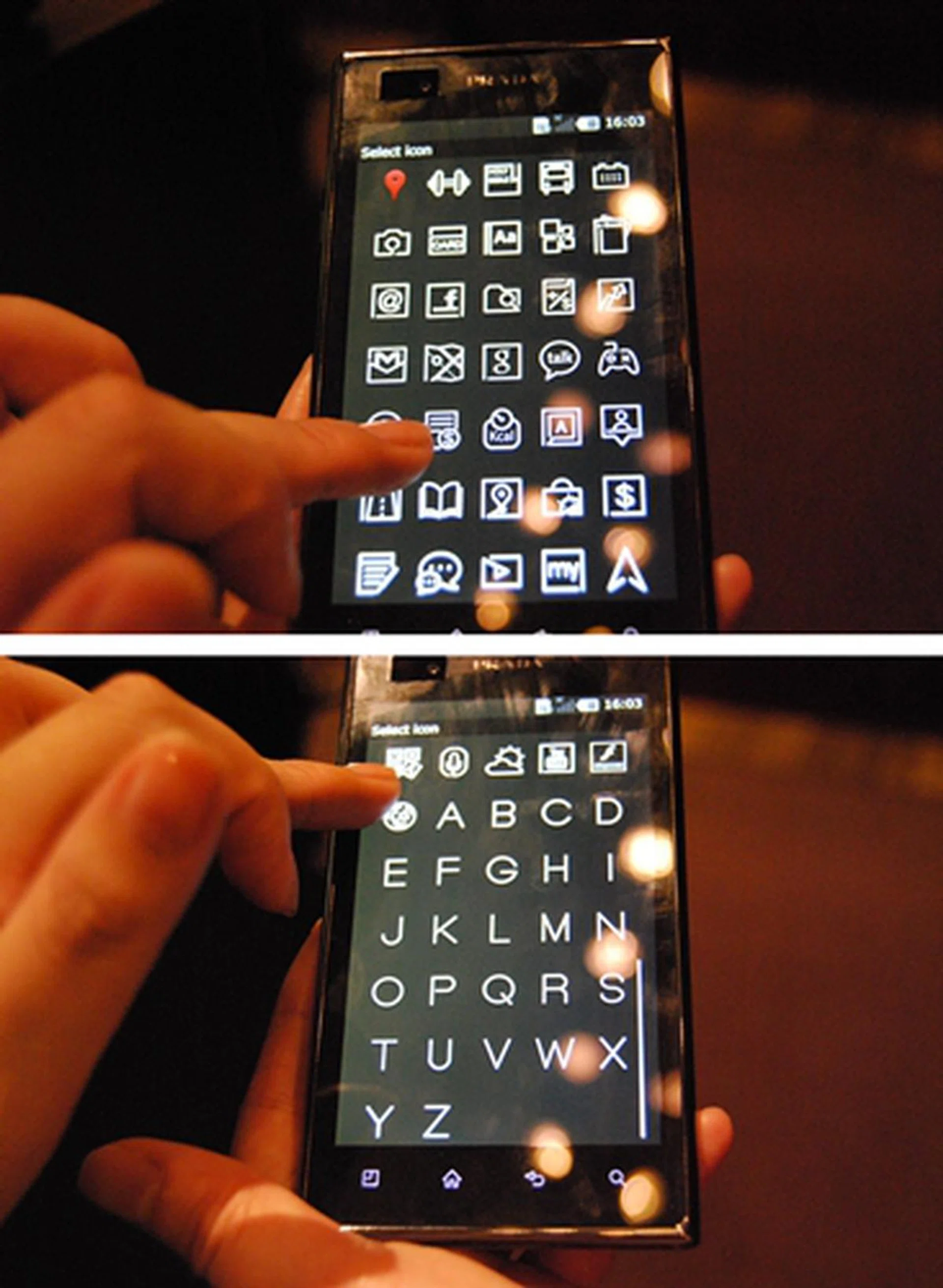 You can revert to the original colored version or replace it with an alphabet.