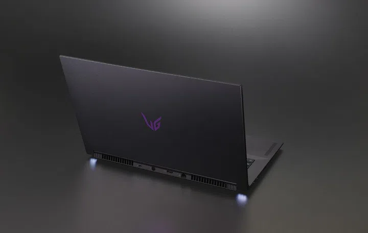 The back of the 17G90Q, featuring the UltraGear logo and additional ports. (Image source: LG)