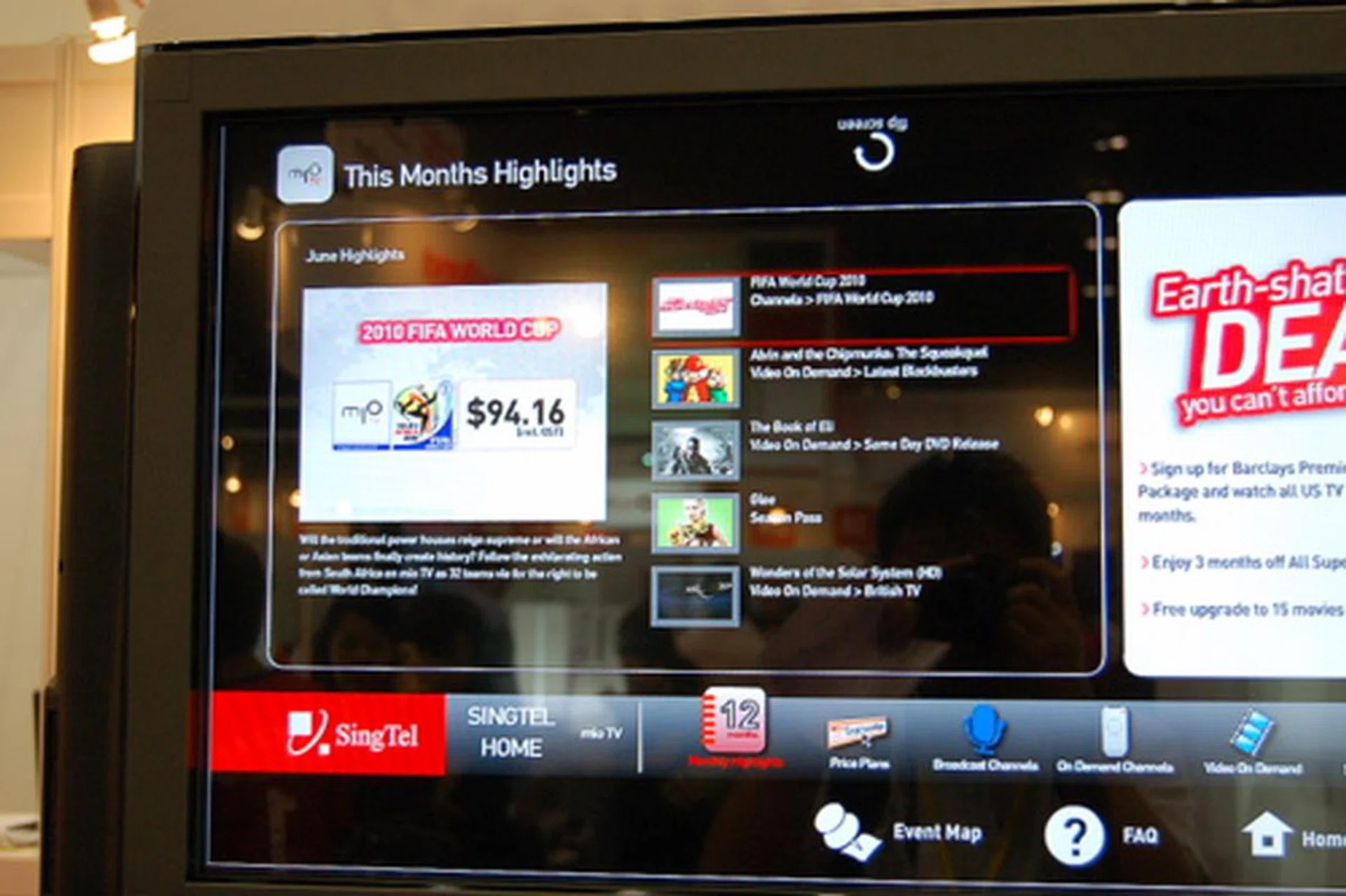 Football fanatics, the fight to bring FIFA World Cup 2010 in deserves fervent fanfare. For $94.16, you can watch all the action you want.