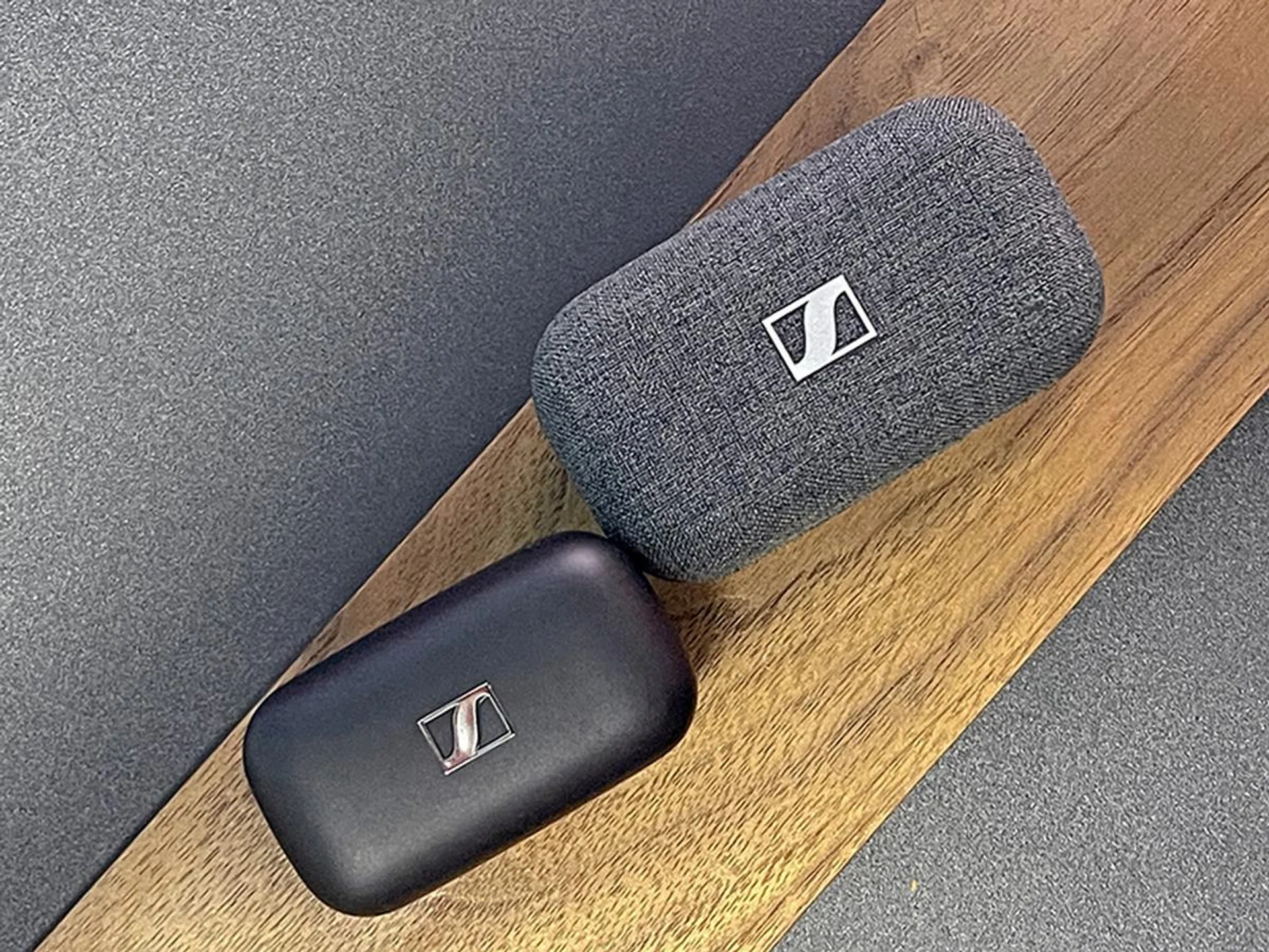The CX 400BT has an overall smaller footprint compared to the Momentum True Wireless 2, but comes in an odd trapezium shape.