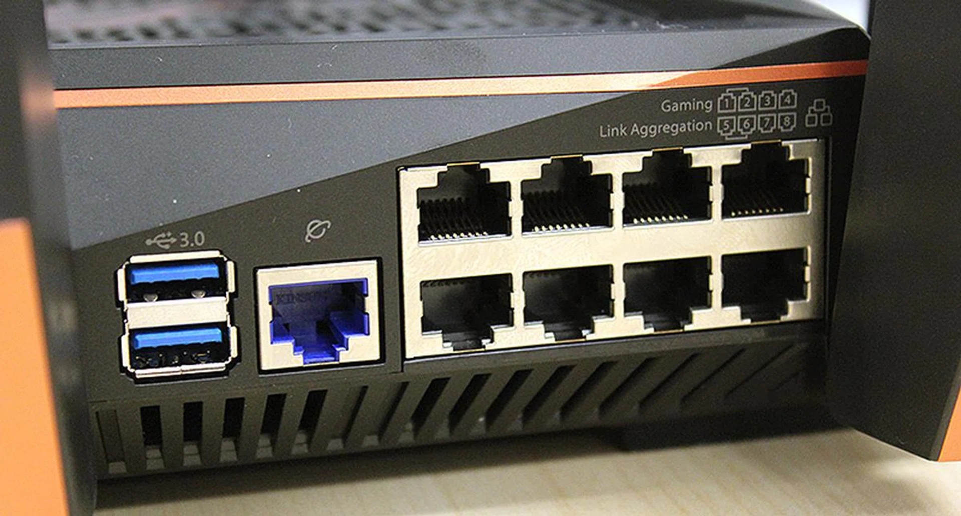 The ROG Rapture GT-AC5300 has no shortage of Ethernet ports.