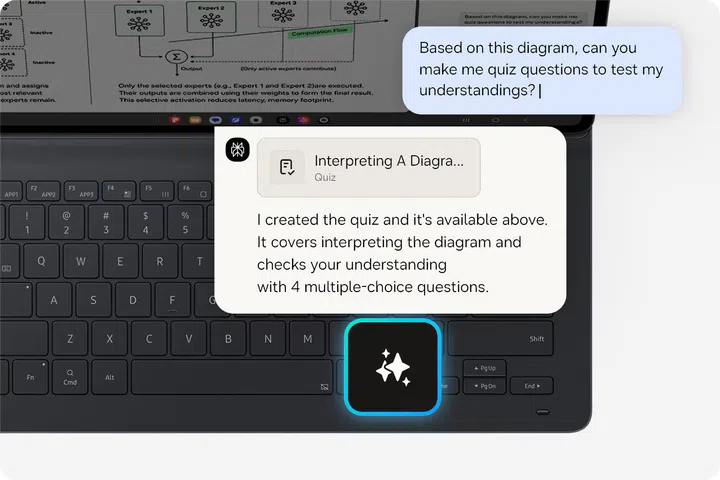 Samsung Galaxy Tab S12 AI key