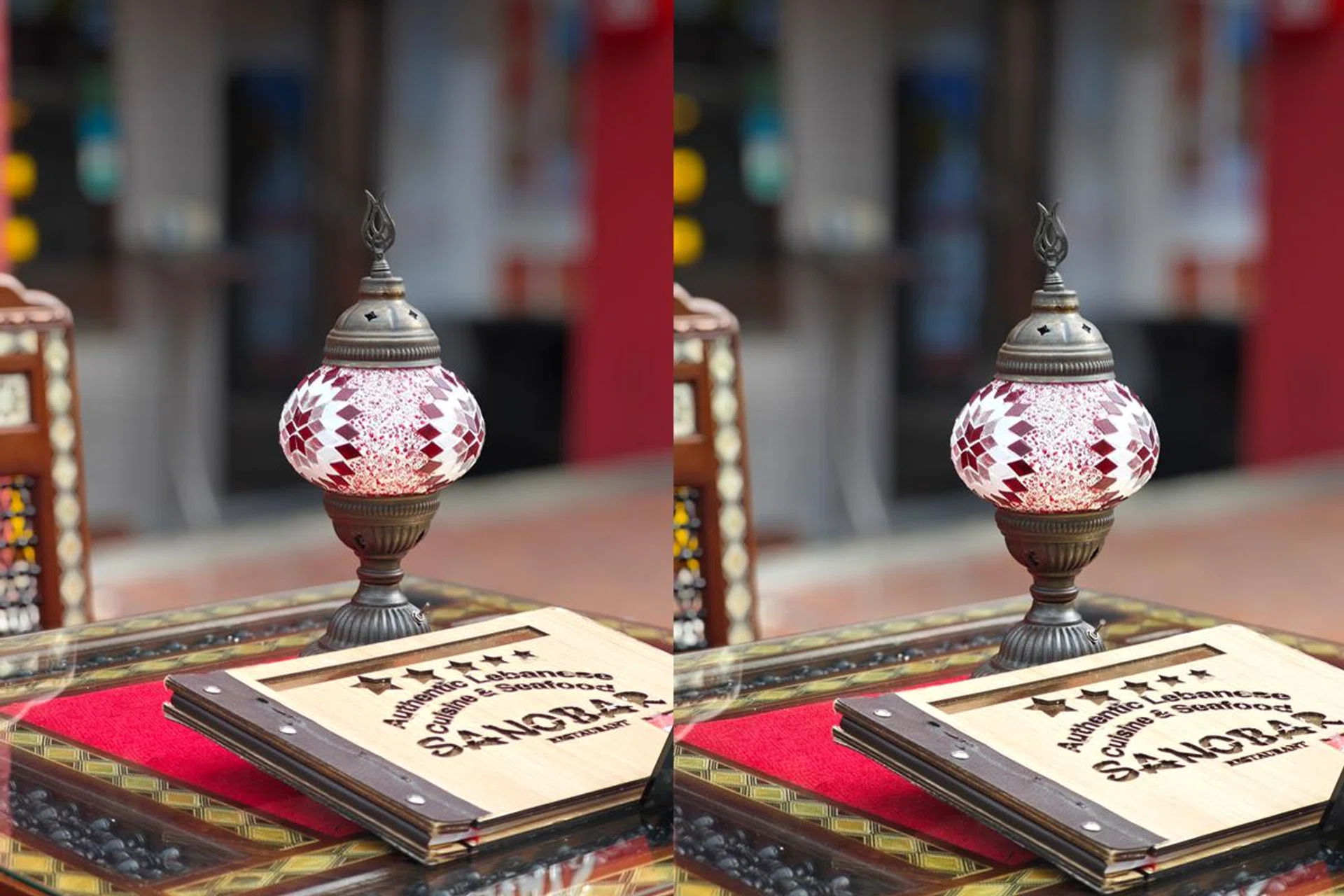 Left: Master Portrait mode. Right: Leica Portrait mode.