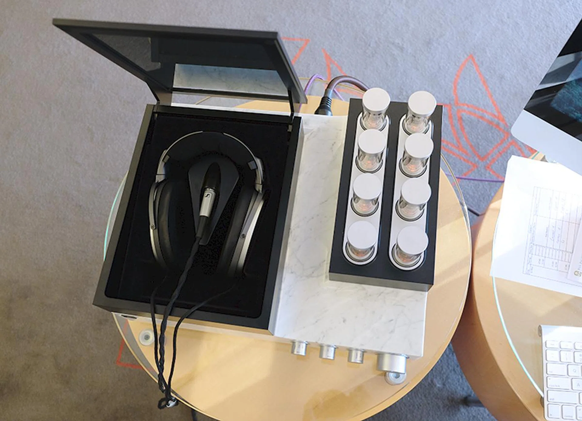 €50,000 gets you almost everything you need. Headphones, amplifier and DAC. Just add your own source and you are good to go.