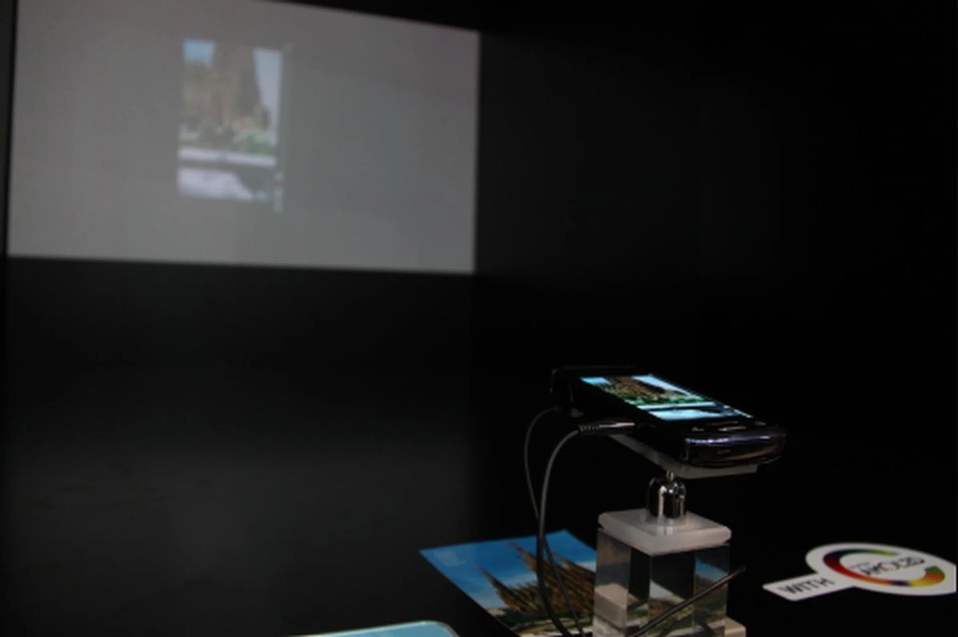 The Samsung Beam, which has yet to be launched, is an Android-based smartphone with a pico projector (which projects whatever you do on-screen in real time). It has a 3.7-inch Super AMOLED screen, on-spot mobile TV (optional) and 5-megapixel camera.