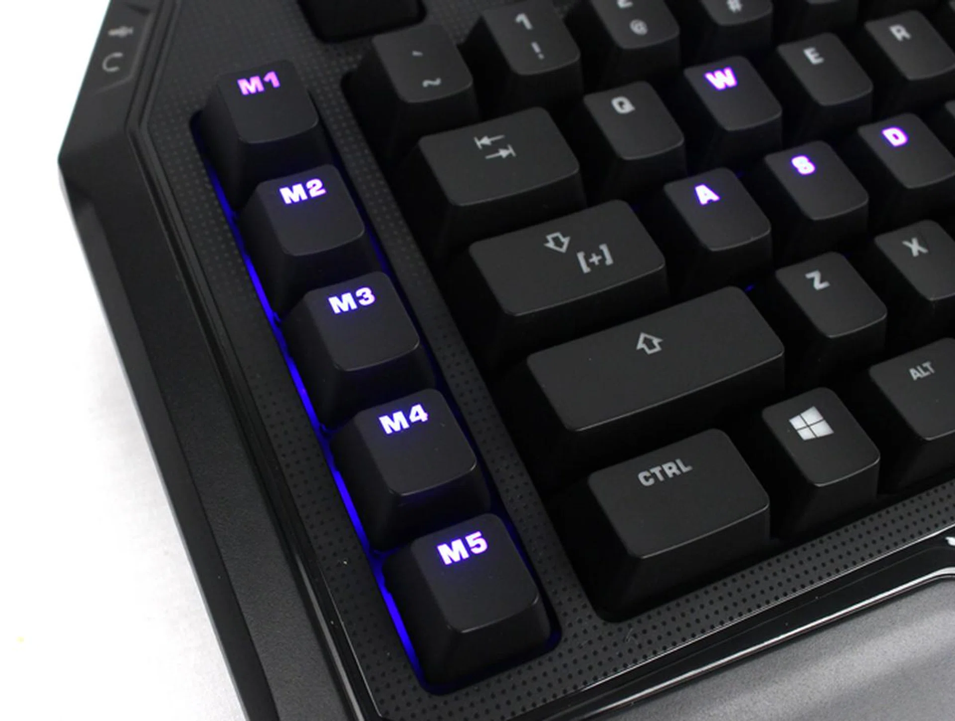 A row of macro buttons can be found along the right side of the MK Pro.
