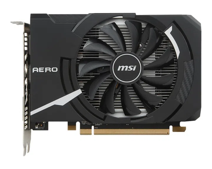 The MSI Radeon RX 550 Aero ITX 4G OC. (Image source: MSI)