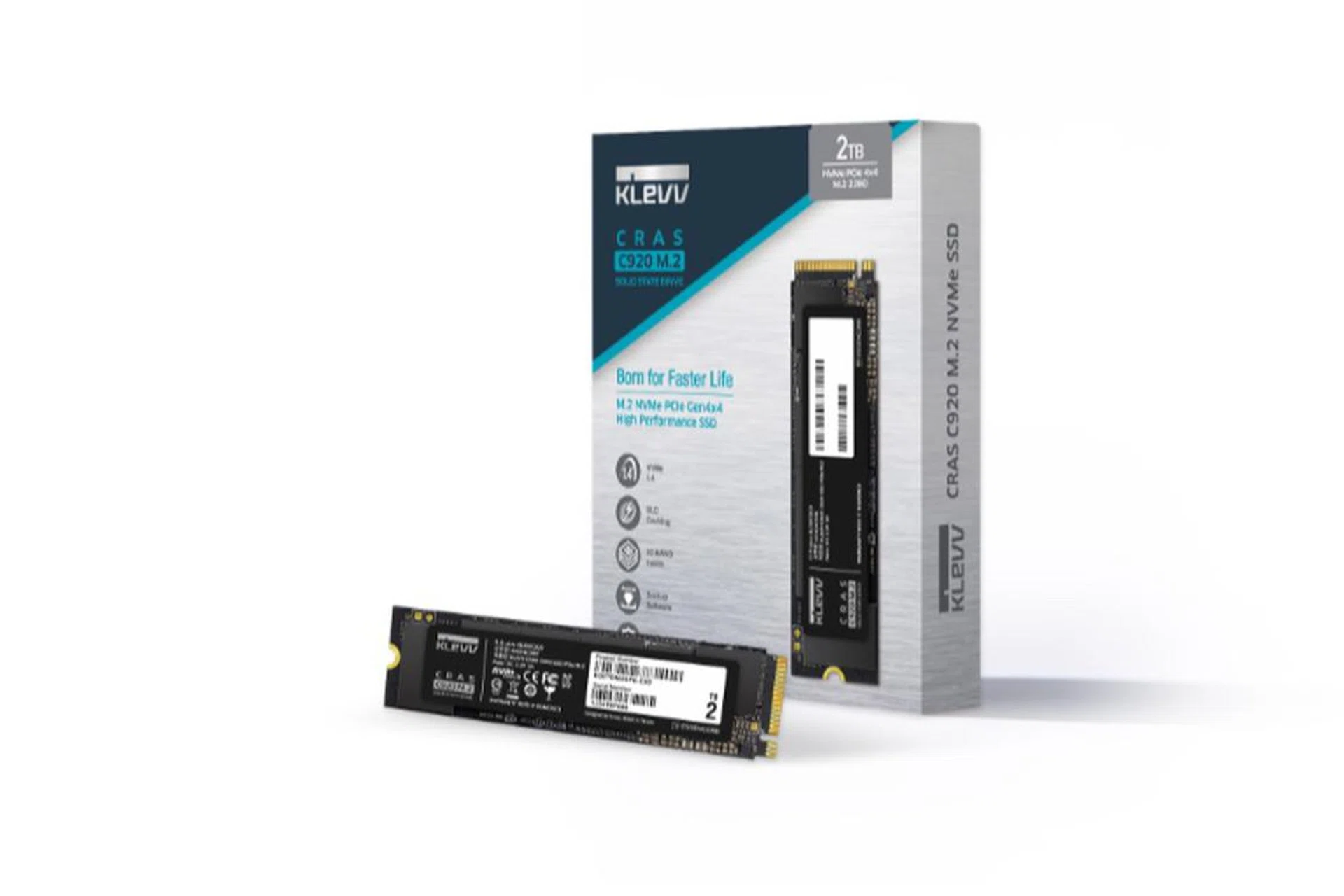 The C920 is KLEVV's first PCIe Gen4 SSD. Image courtesy of KLEVV.