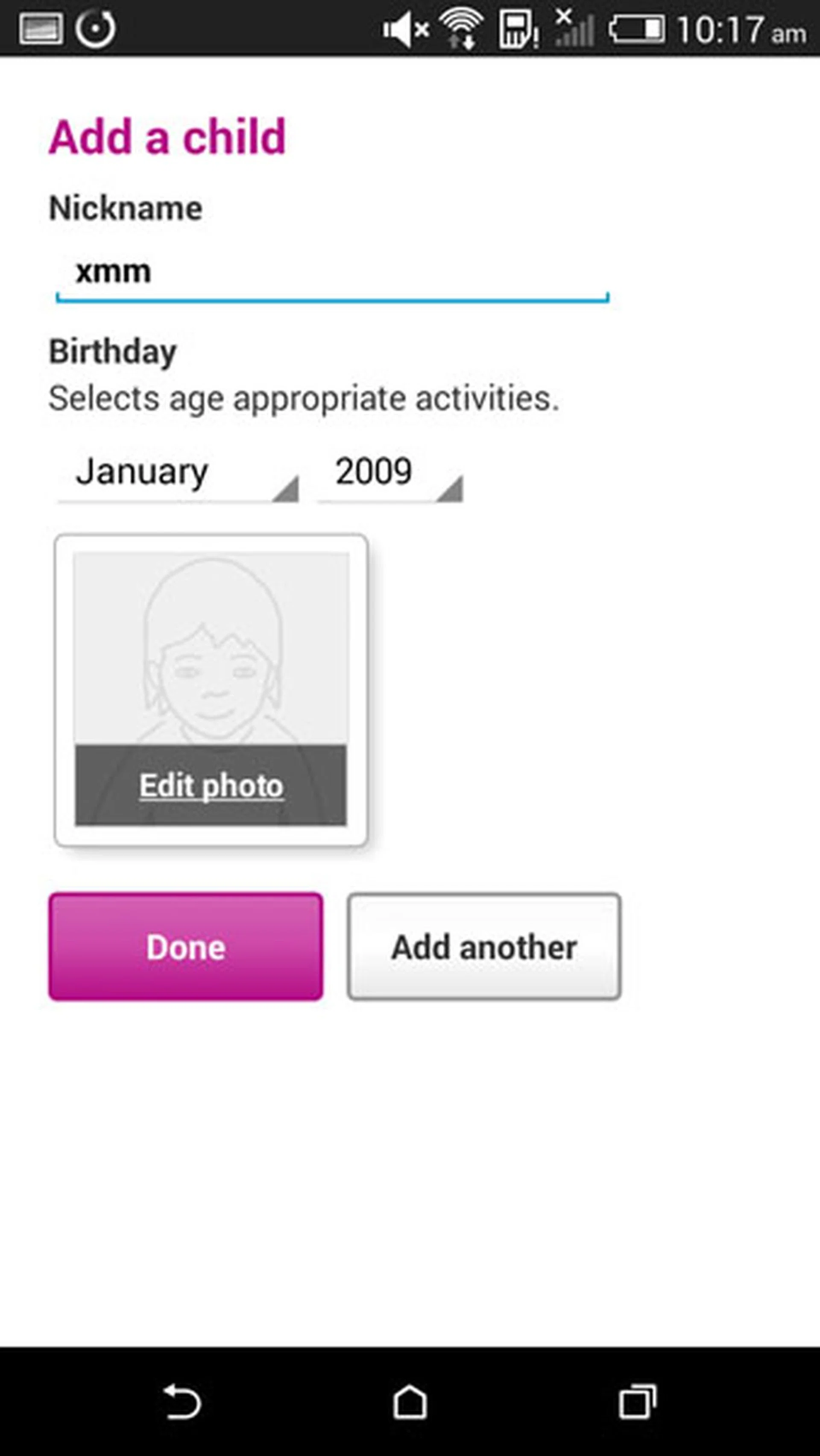 Setting up Kid's Mode is easy.