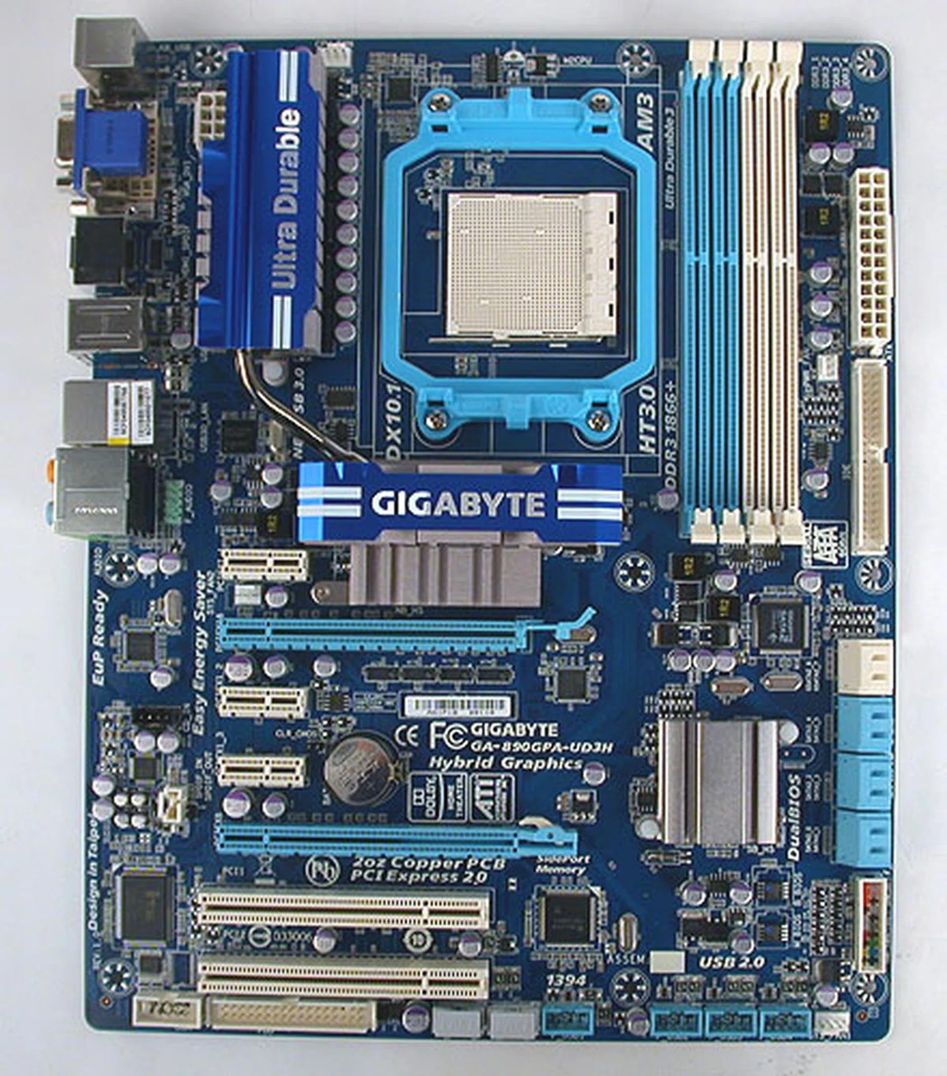 The color scheme from Gigabyte is not the only familiar thing about this board. There's also the company's usual proprietary features like Ultra Durable 3.