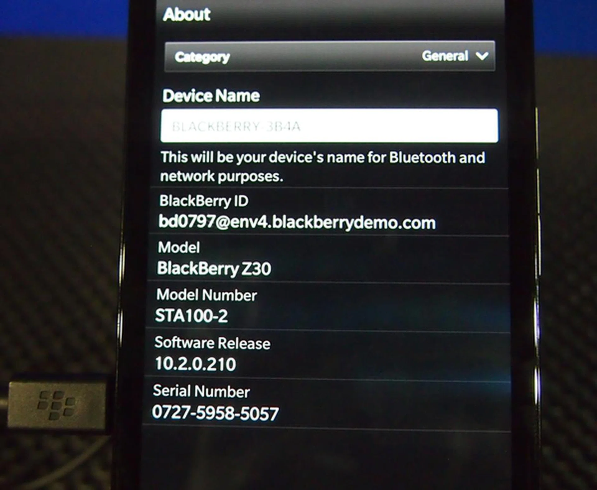 The Z30 is the first BlackBerry device to run on BB10.2 OS.