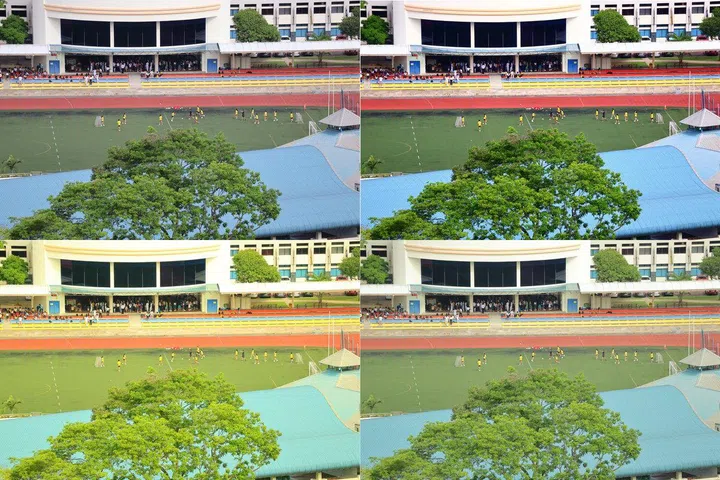 Collage of the four photos produced by using the new Creative Bracket feature.