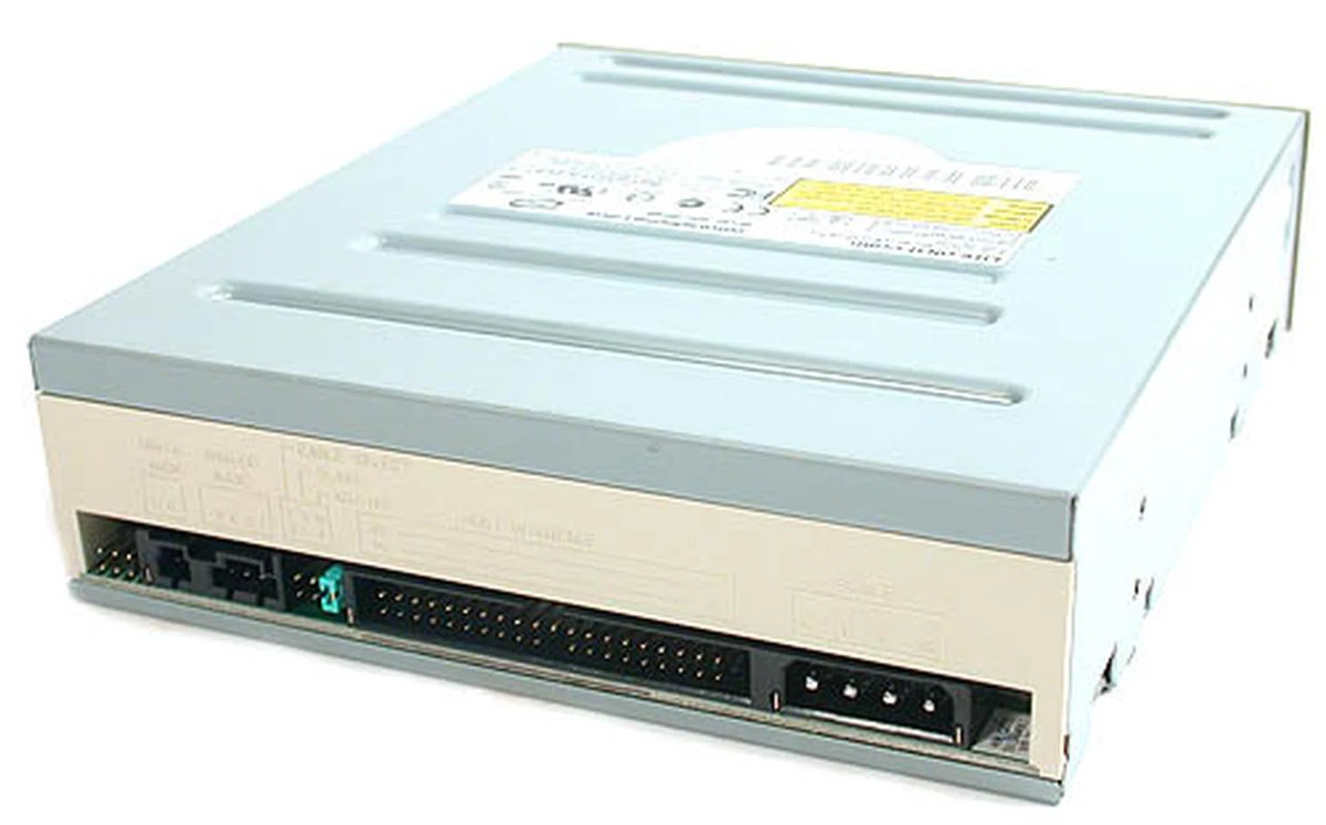 The usual connectors, jumpers and other assorted pins are found at the back of the writer.