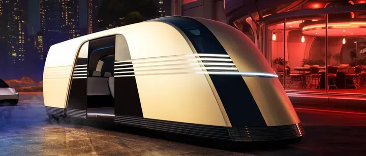 The Robovan is a futuristic autonomous vehicle for more passengers or moving goods. Photo: Tesla