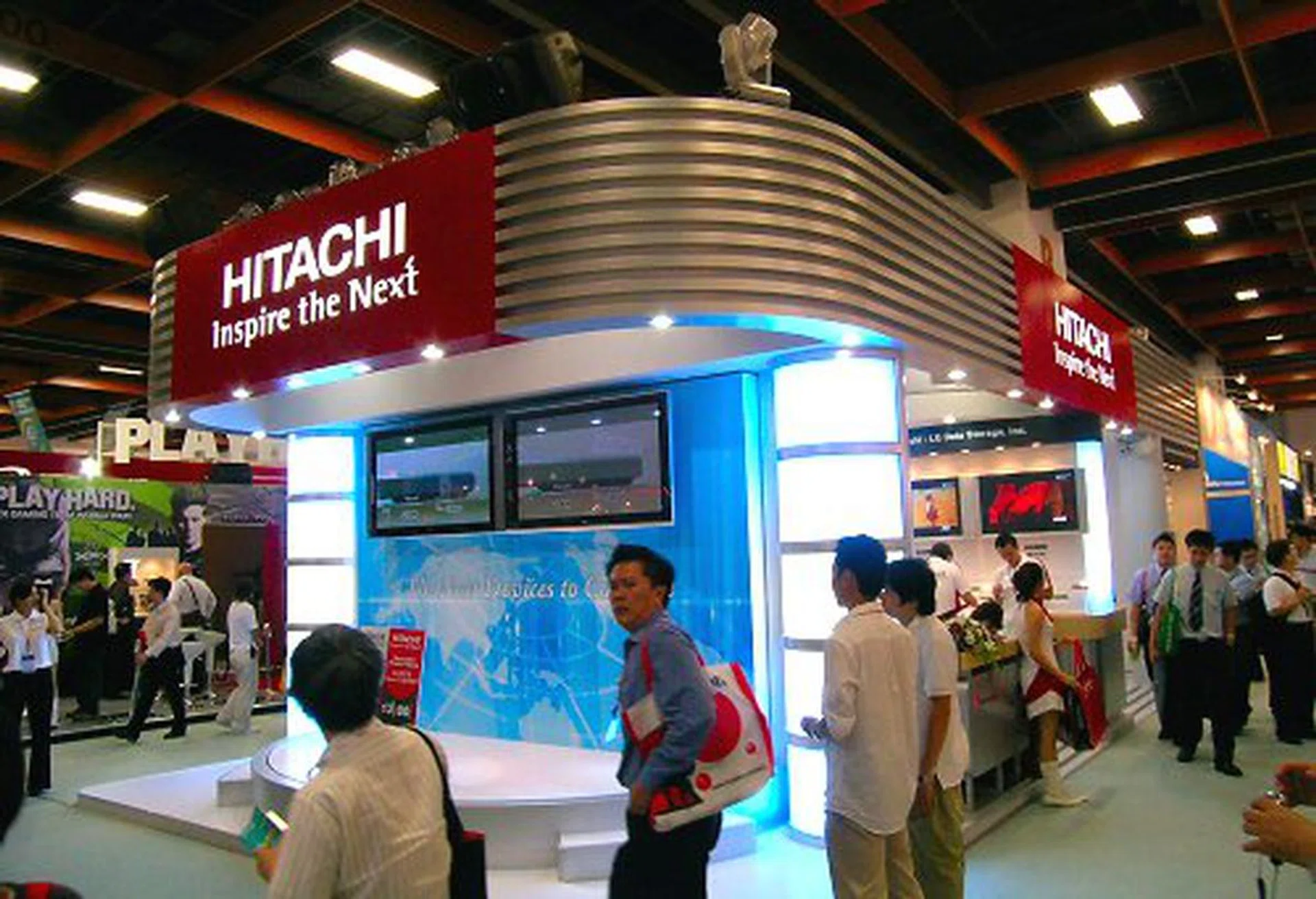  Hitachi may be a big consumer electronics brand, but at Computex, you'll only see components.  
