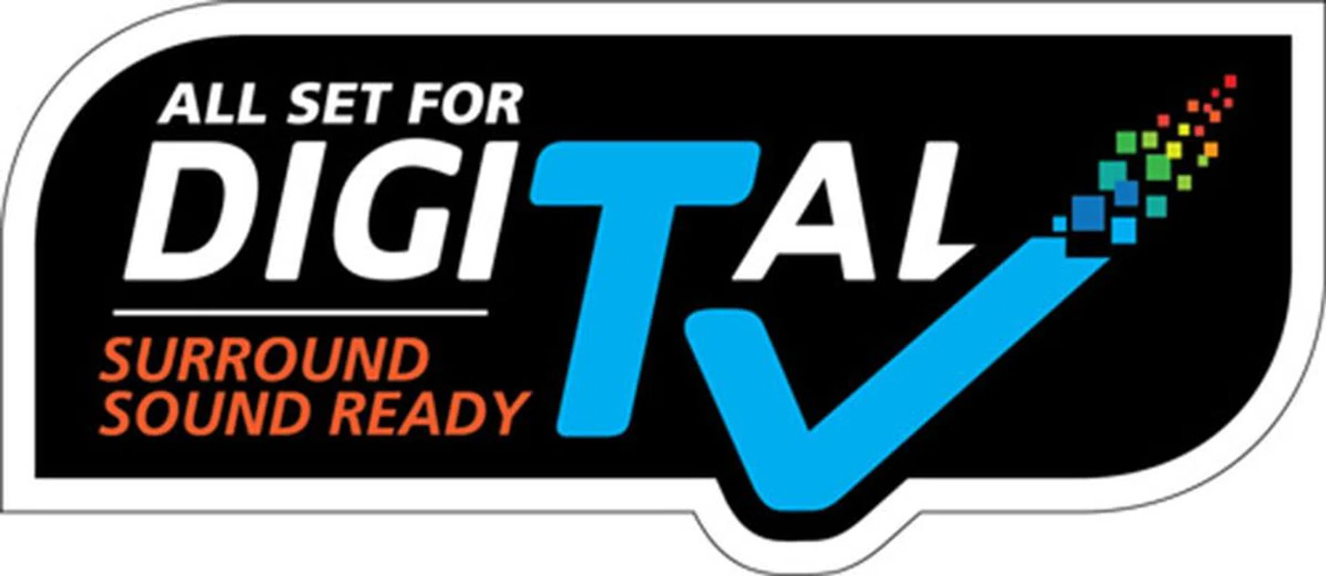 If you see this label, it means that the product supports Singapore’s DVB-T2 channels in surround sound. Of course, to enjoy surround sound, you also need the correct equipment, such as a home theater system with surround speakers.