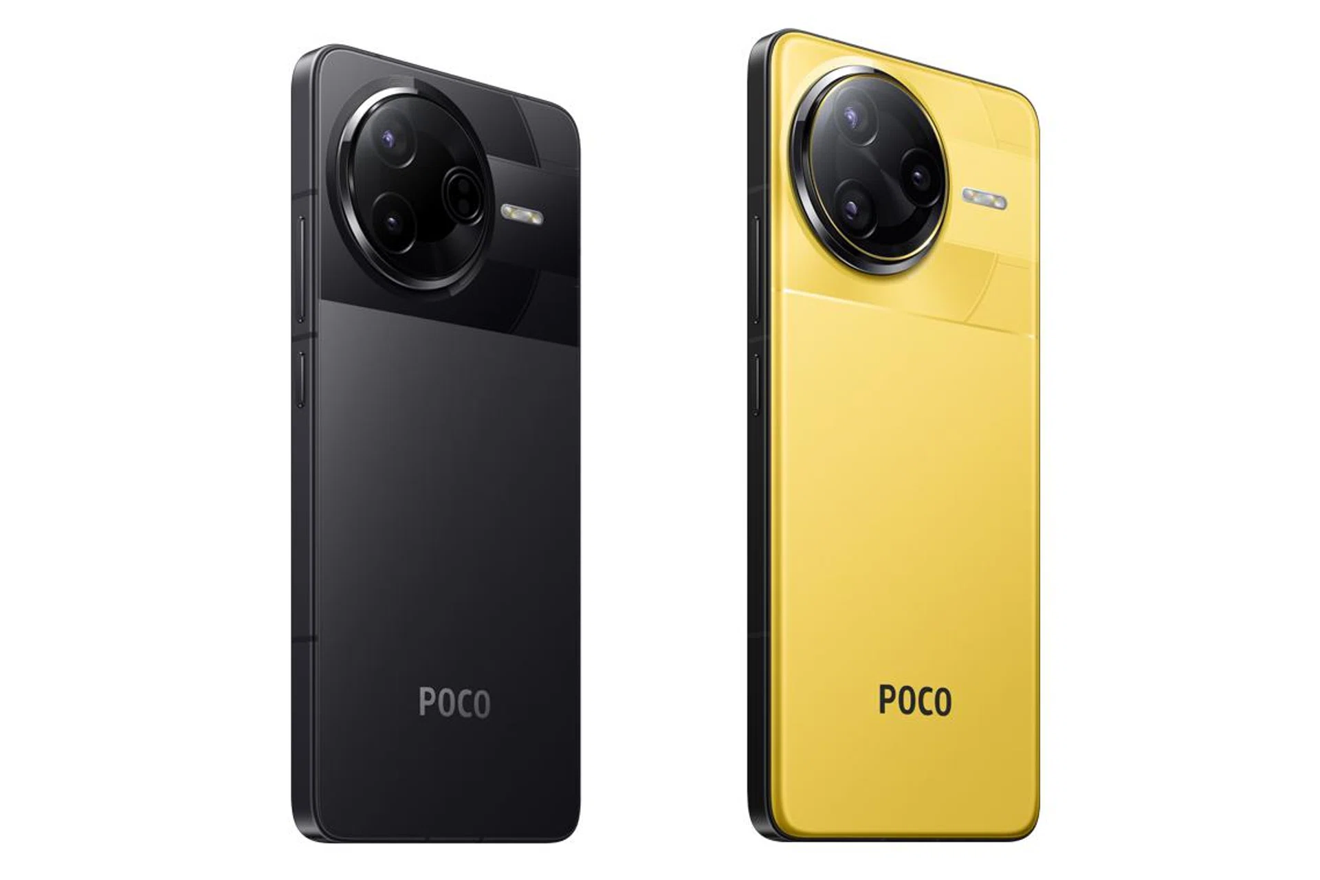 Poco F7 Pro (left) with Poco F7 Ultra (right). Photo: Poco (Xiaomi).