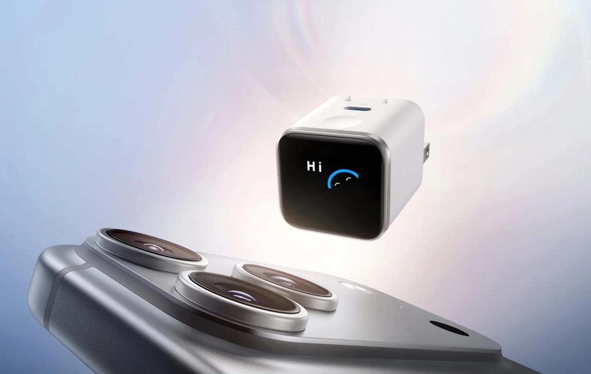 The Anker Nano Charger (45W, Smart Display, 180° Foldable)