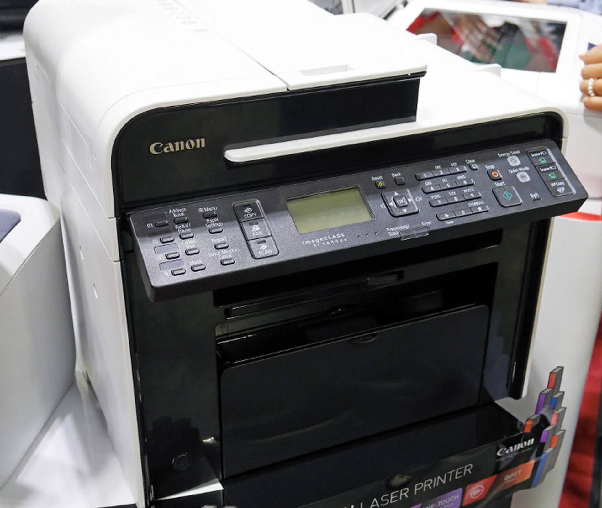 The Canon Imageclass MF4890dw is a value buy at $379, which is usually selling for $499. It can print, scan, fax, and copy, and comes with a 50-sheet automatic document feeder.
