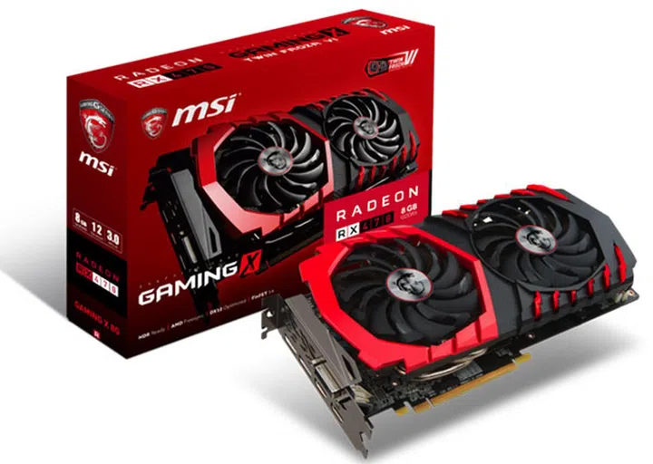 MSI Radeon RX 470 Gaming X 8G. (Image Source: MSI)