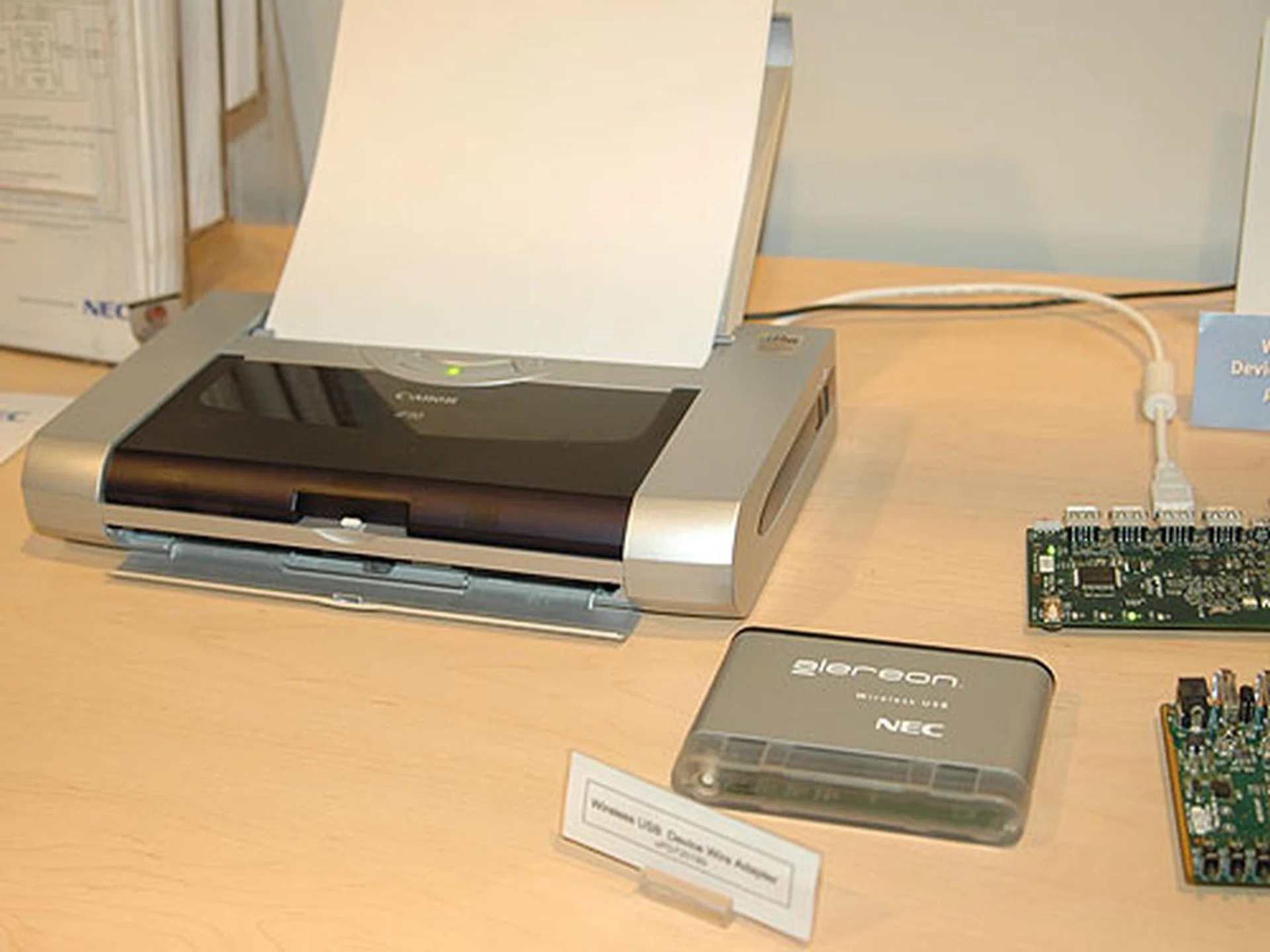 Printers in the future could be shared easily via wireless USB.