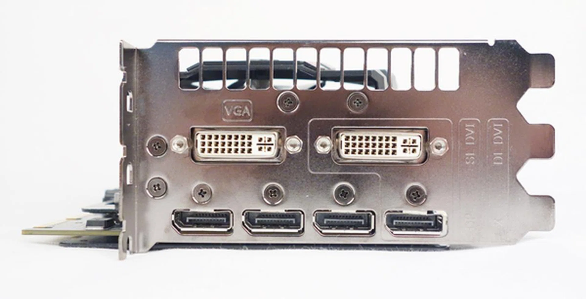 As the ROG Matrix Platinum edition is truly top of the line, ASUS ensured everything is extreme on this graphics card, like its triple-slot requirement that harbors 6 digital video outputs - one DVI-D port, one DVI-I port, and four DisplayPort ports. And yes, this card can output to 6 display simultaneously (AMD Eyefinity 6 technology). <br><br>If you're using a dual-link DVI connection, then one of the DisplayPorts become unusable.
