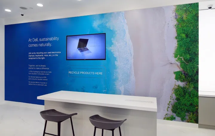 Recycle your e-waste in the store too. Image source: Dell. 