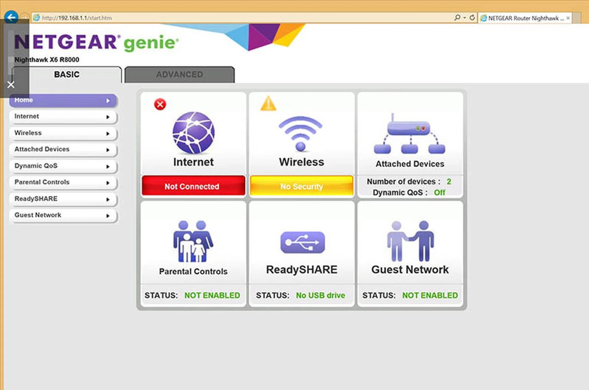 If you have used a Netgear router recently, this interface should be familiar to you.
