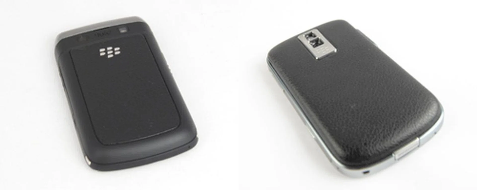The leather backing that's great for gripping with your hands (and apparently on the top of cars too) isn't fully spread over the Bold 9700's backing (left picture) like the Bold 9000 was (right picture).