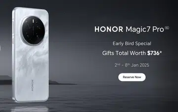Honor Magic7 Pro's early bird special in Singapore. Image: Honor.