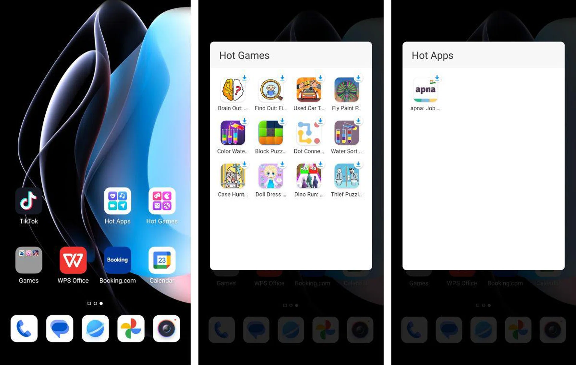 There are plenty of "suggested apps" but luckily they don't download automatically.
