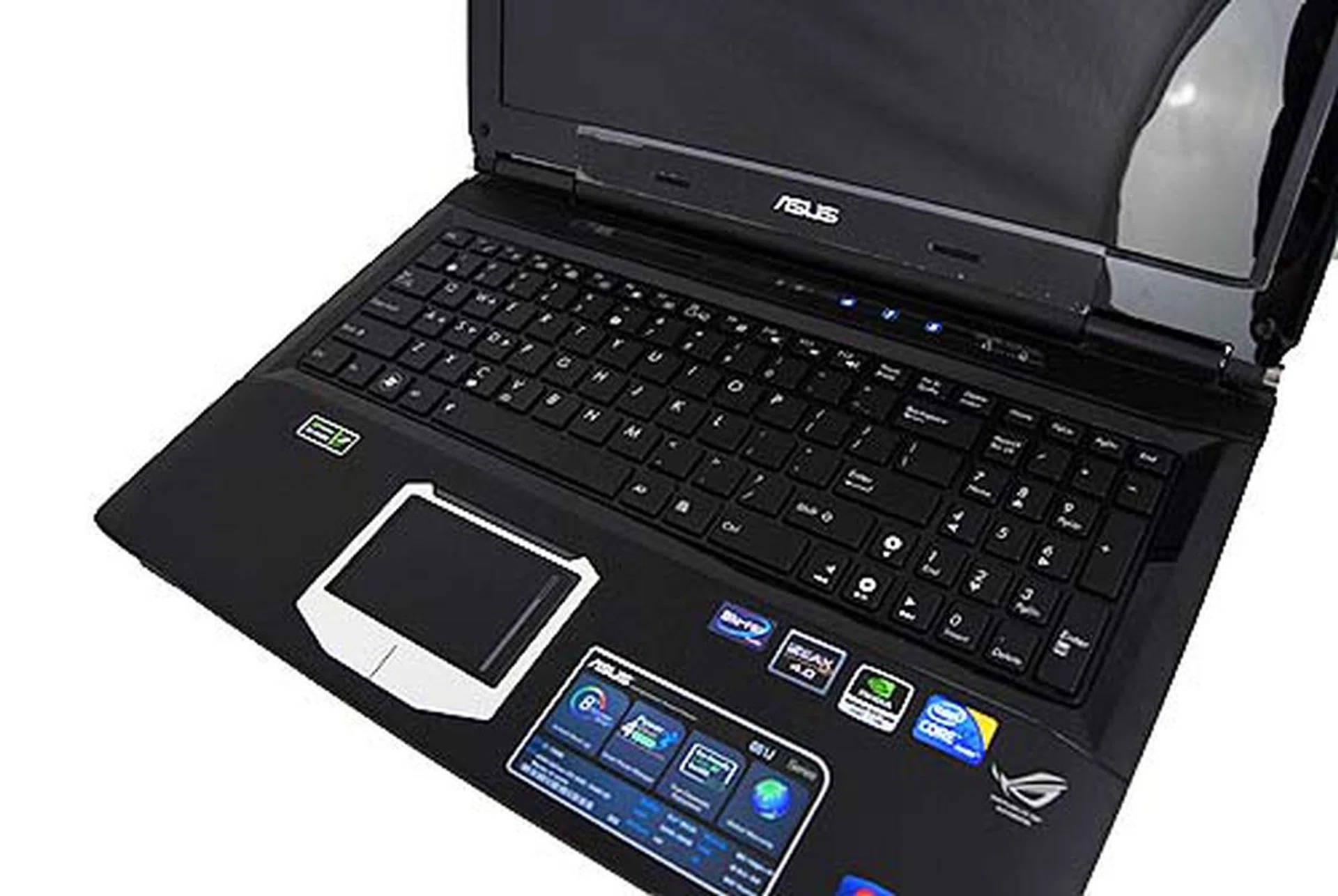 The keyboard uses a chiclet style that's quite easy to type on.