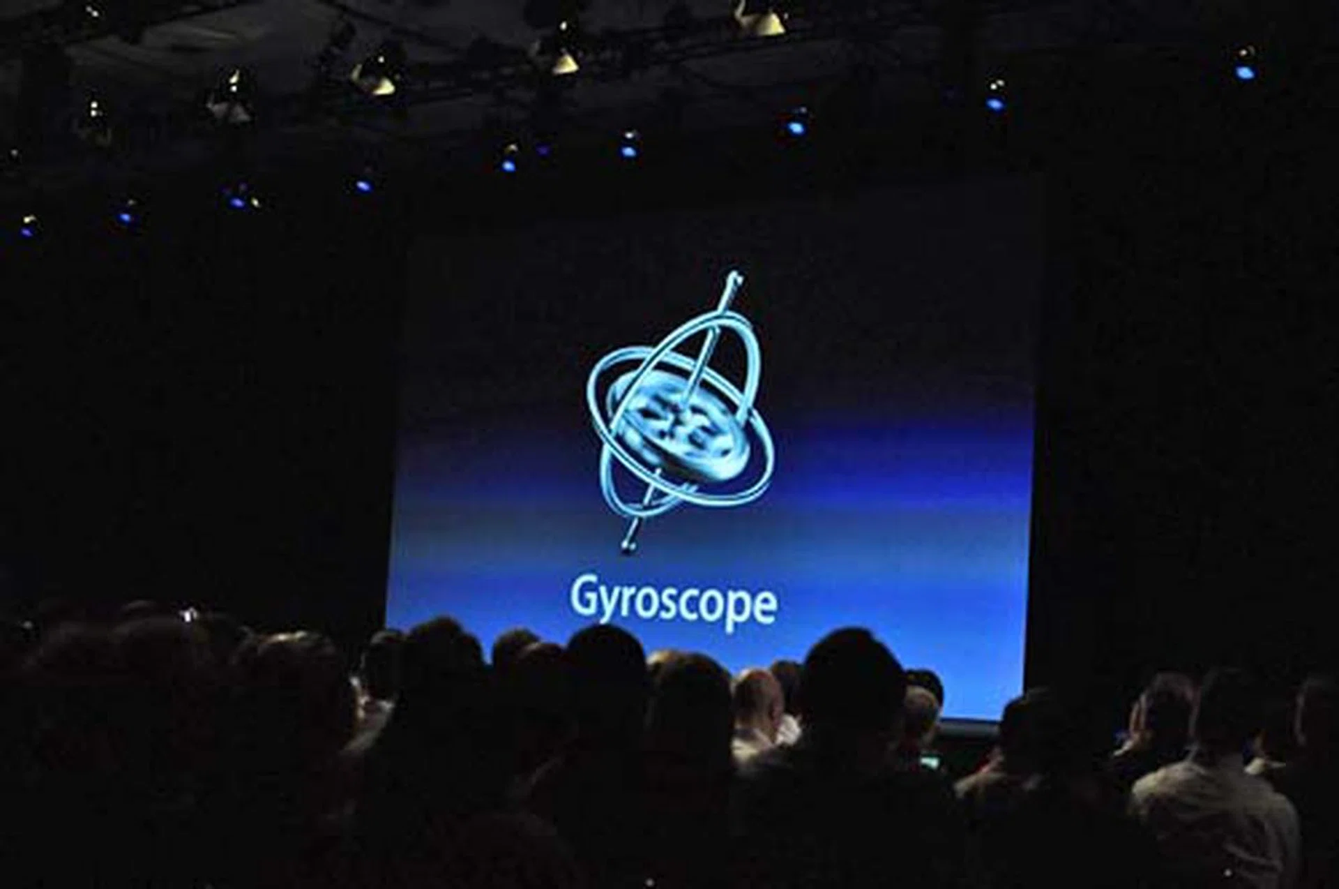 The gyroscope is one of the newer features in the iPhone 4, and will allow you to play games as you move. 