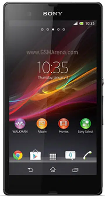 Xperia Z (otherwise known as Yuga). Source: GSMArena/Sony Mobile