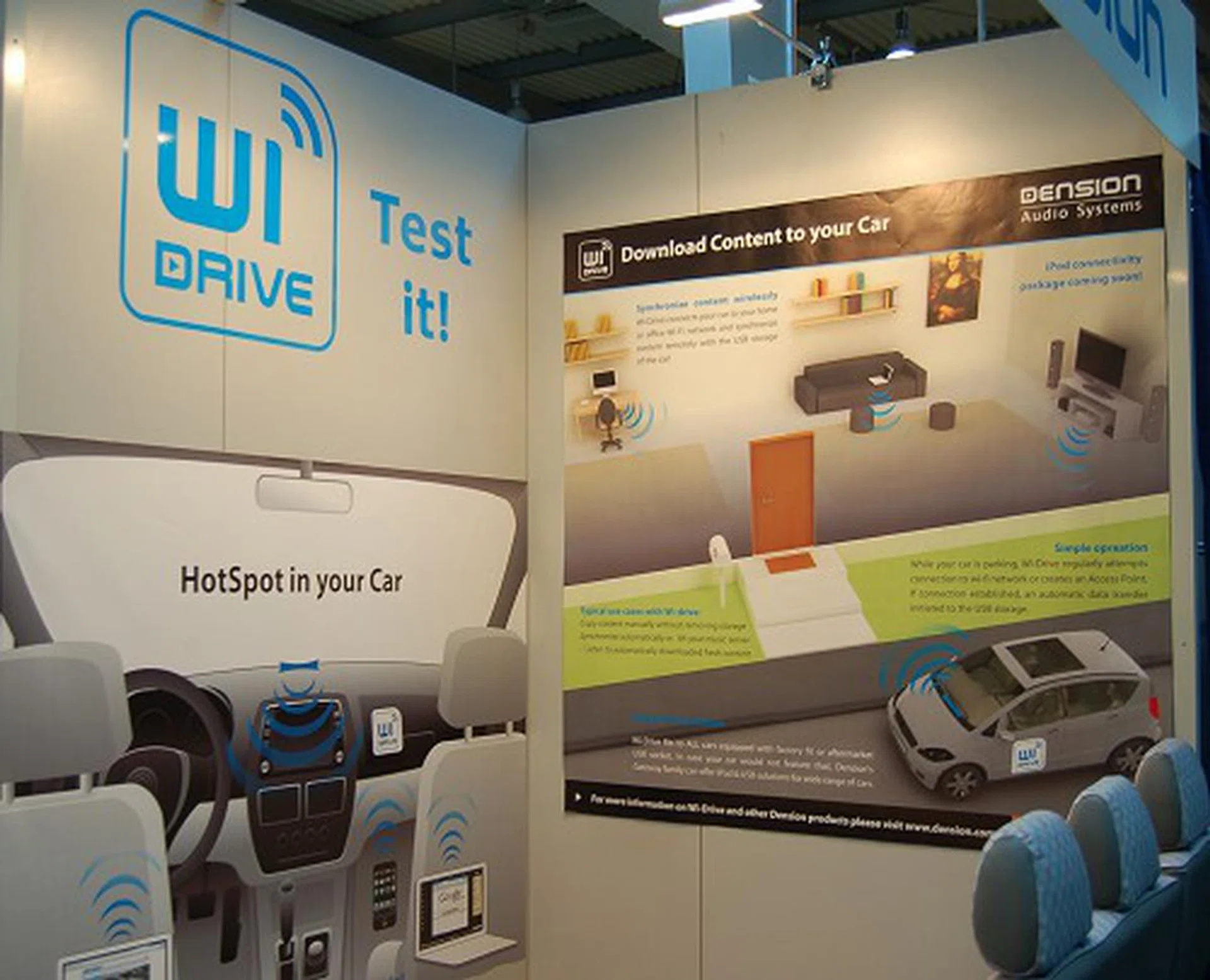 The Wi-drive is their latest concept product which they are gathering vendor interest prior to creating the actual product. If all goes well, the Wi-drive will act as Wi-Fi AP device and help you to sync or update your music and other content from your home's network to your car's A/V head-unit or its associated USB storage without having to meddle with anything after the initial setup process. Once you've indicated your personal home network, login details, folder to sync or update from, you're pretty much done. Every time you start your car or are back home and parking your car, it will attempt to log on to your home network and perform the necessary updates. How's that for convenience? Wish I had that already.  