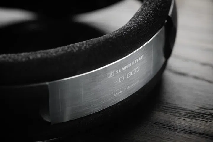 Emblazoned on the head strap of each headphone is the words "Made in Germany".