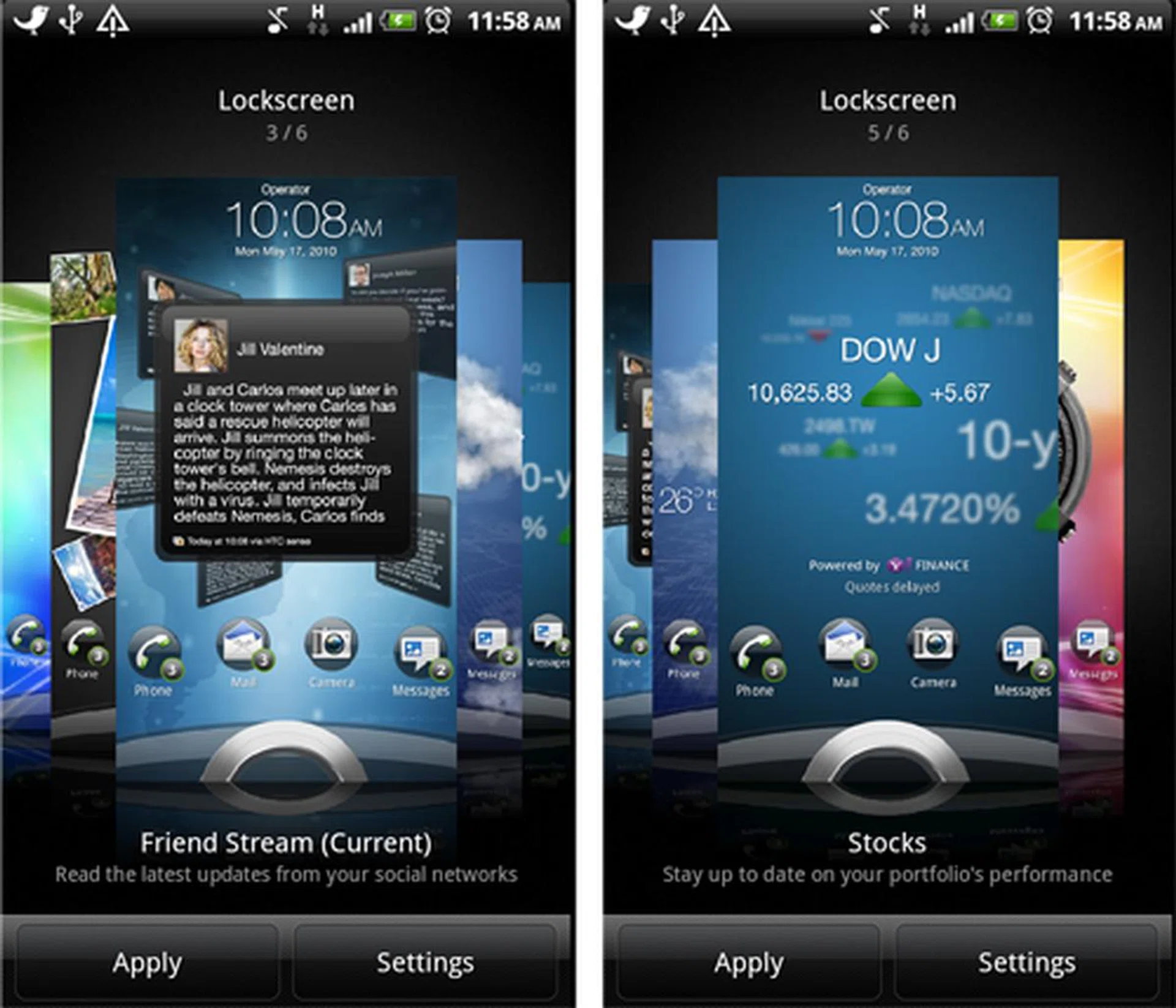 The additional widget on the lock screen creates another layer of interaction for easy access to common features.