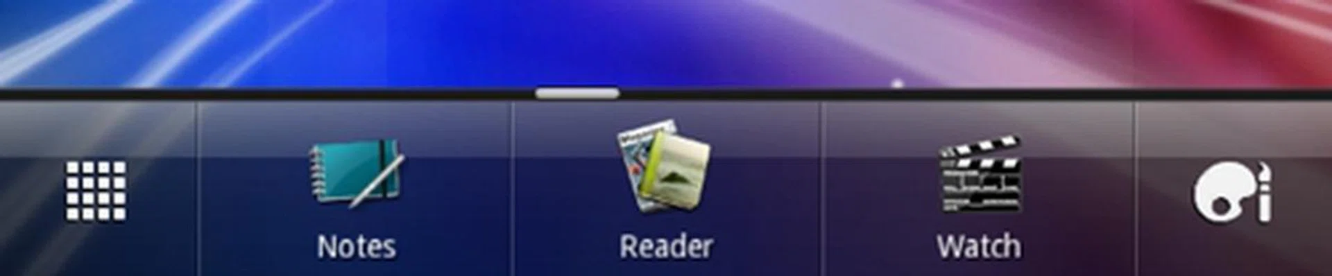 The dock provides easy access to five apps, which you can change by dragging apps in and out.