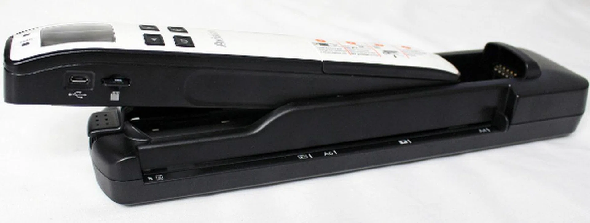 The MiWand 2 is pictured here with the feeder dock.