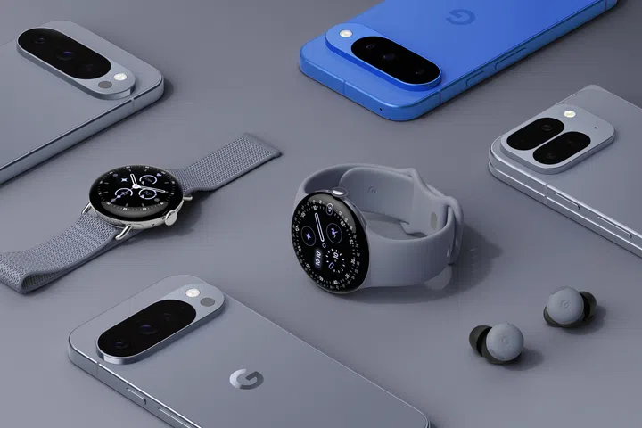 Google Pixel 10, Pixel 10 Pro, Pixel 10 Pro XL, Pixel Buds 2a, Pixel Watch 4.