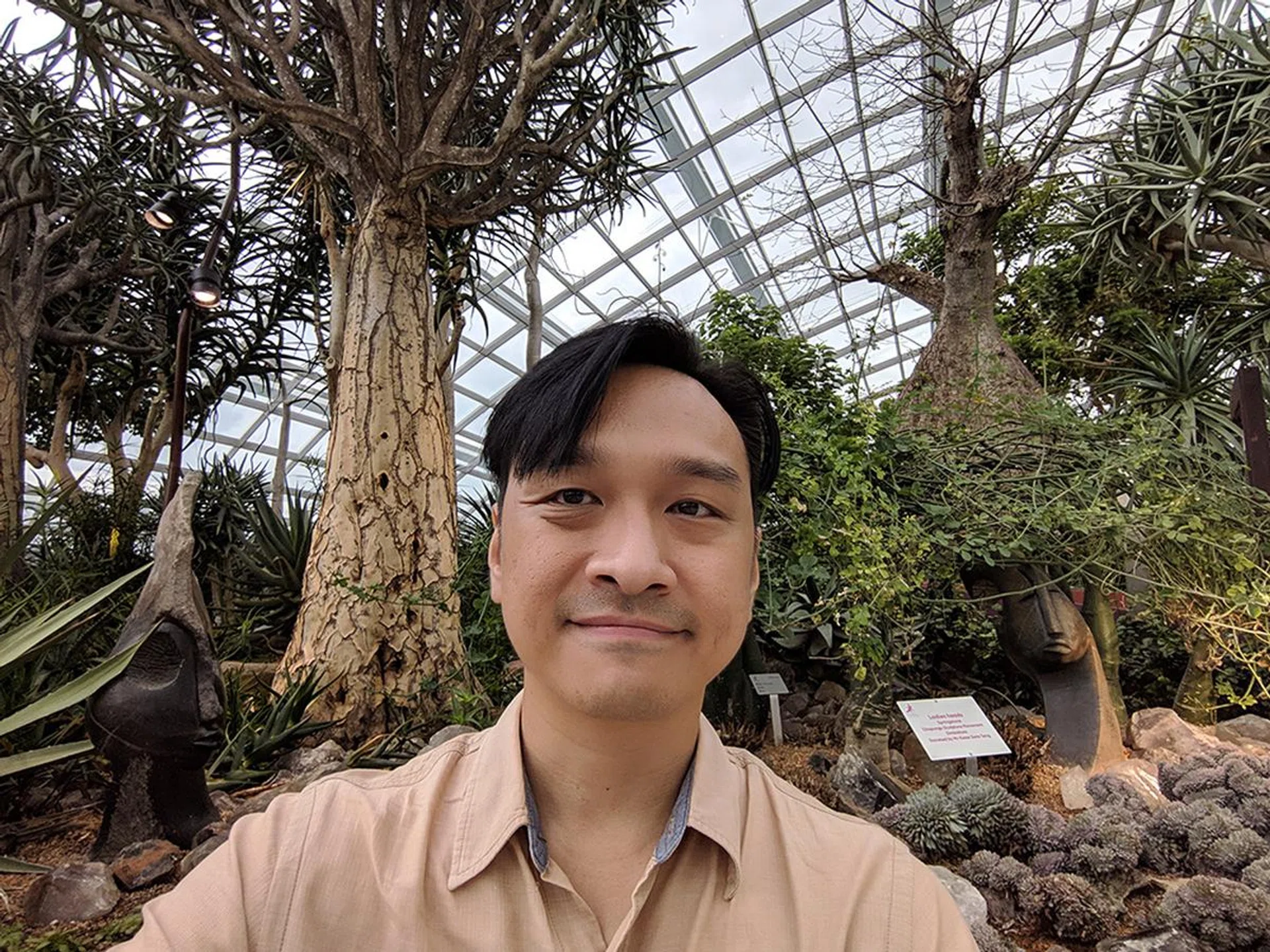 A selfie captured at the widest setting.