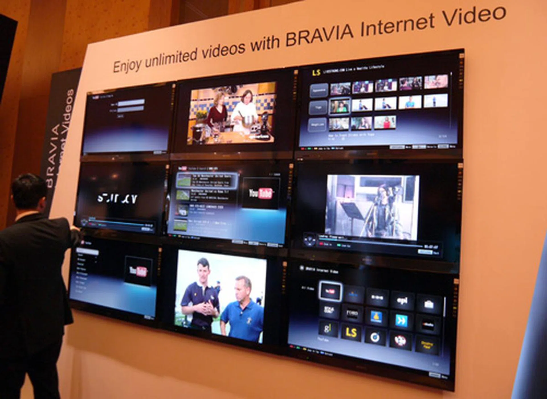Besides focusing on their TVs' visual performance, Sony is putting a great deal of effort into their BRAVIA's Internet muscle too. Look out for more Internet-flavored  applications such as videos widgets, social networking apps and "media remotes" which transforms your iPhone or Android phone into a remote control.