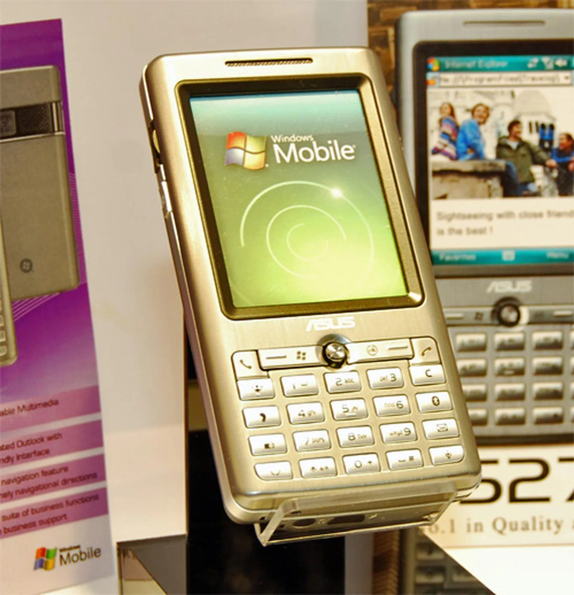  Last on our ASUS list is the P527, which has a built in GPS feature and a complete suite of business applications for the wandering businessman.  