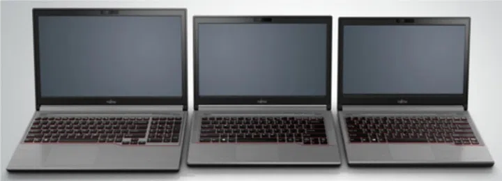 Top to down: the Lifebook E733, E743, and E753.