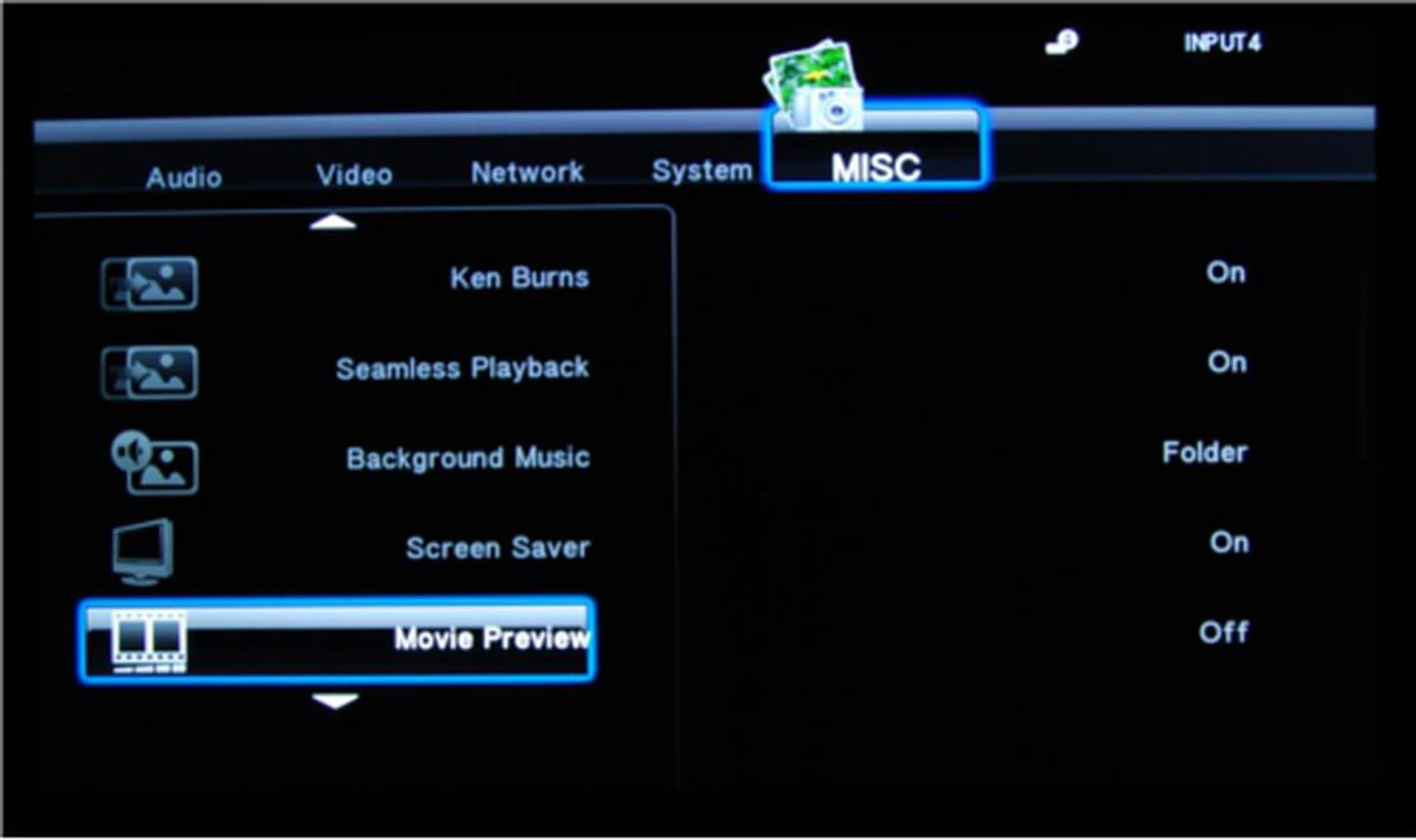 You can toggle the movie preview under this submenu