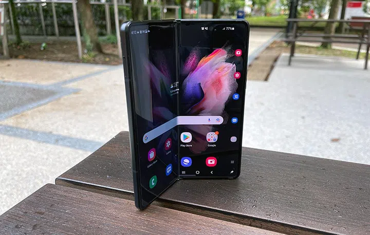 The Samsung Galaxy Z Fold3.