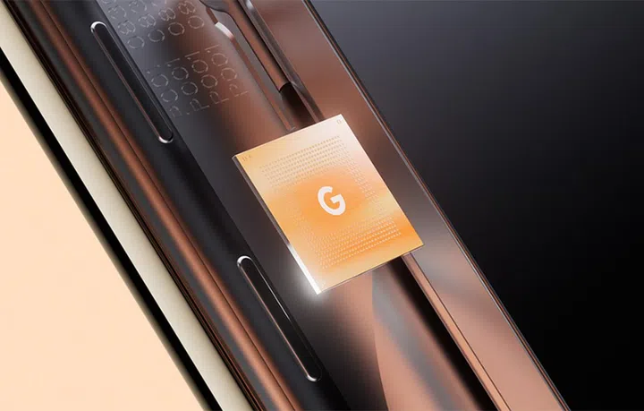 Google's artistic render of the Google Tensor SoC. Credit: Google.