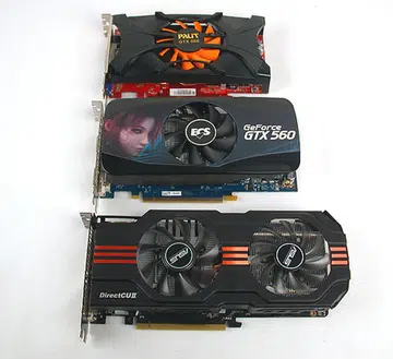 We got three graphics cards from ASUS, ECS and Palit, all at different clock speeds. You definitely want to check the clock speeds on this SKU before putting down the cash.
