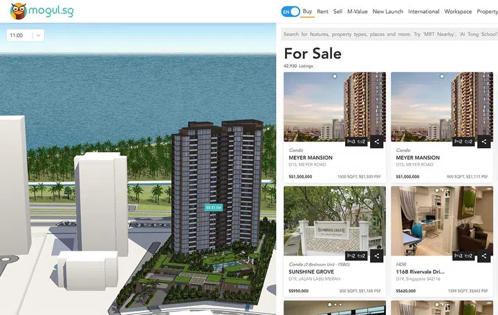 The future Meyer Mansion condo viewed through Mogul.sg's map. (Image source: Mogul.sg)